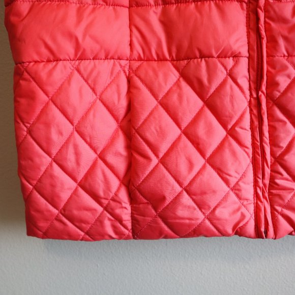 Laura Scott Petite Pink Puffer Vest Zip-up Coat with Pockets size XL-Petite - Picture 2 of 9
